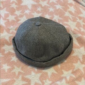 Gray Wool Men's Cap